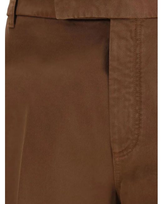 Thom Browne Brown Utility Chinos for men