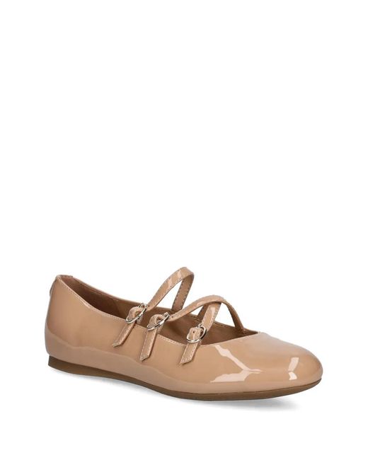 Guess Natural Straps Buckle Ballet Flat