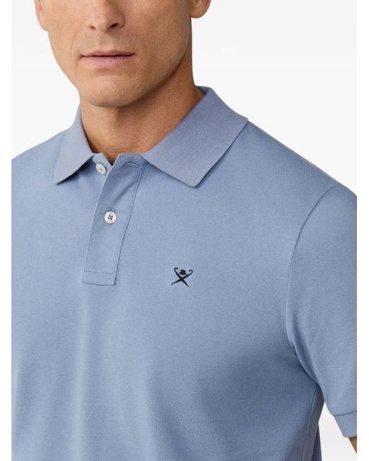 Hackett Blue Short-Sleeve Polo Shirt for men