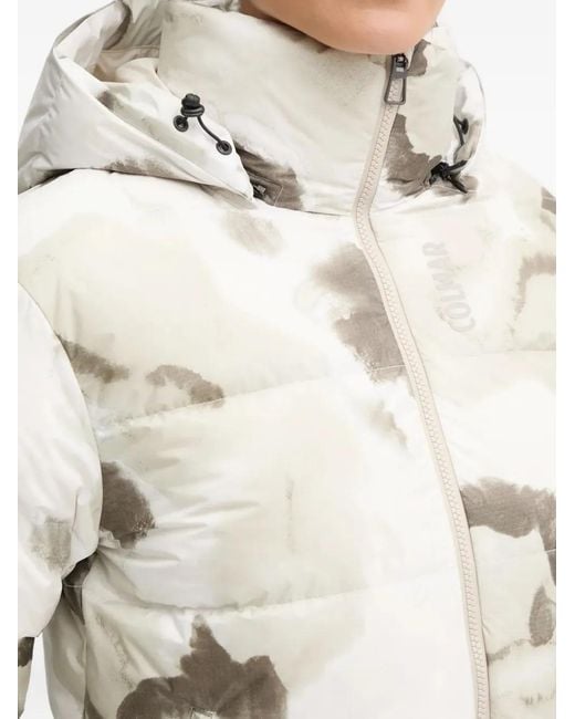 Colmar Ski-Jack Met Capuchon En Patroon in het White