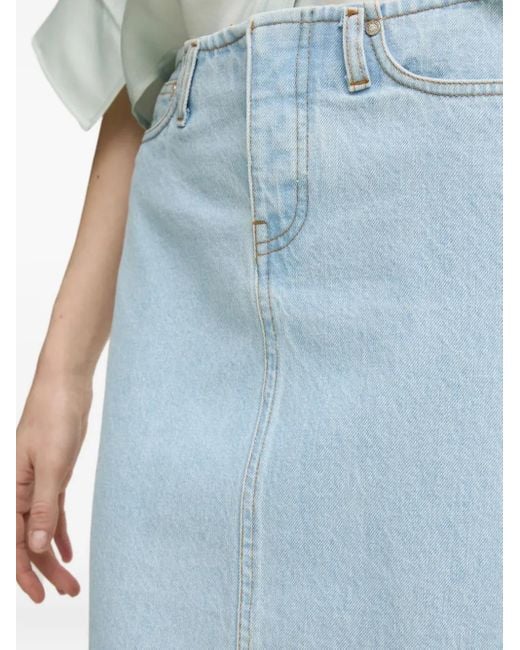 Day Birger et Mikkelsen Blue Panelled Midi Skirt