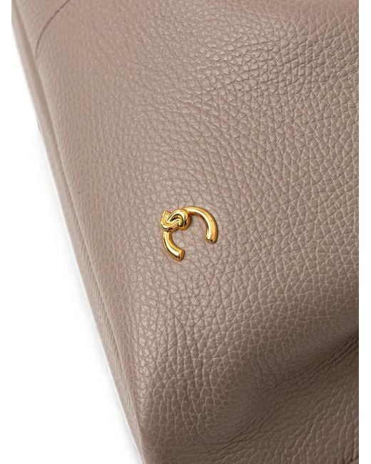 Coccinelle Brown Single-Handle Leather Tote Bag