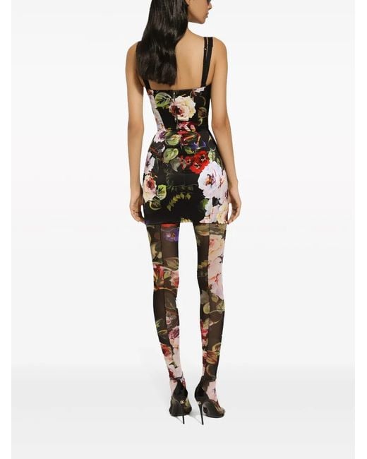 Dolce & Gabbana White Floral Dress