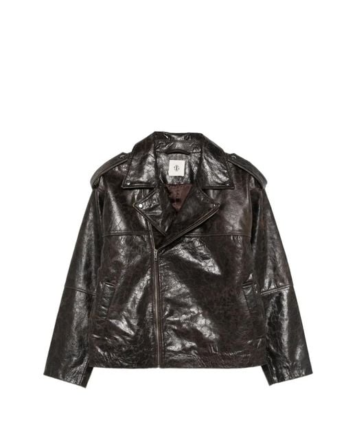 THE GARMENT Black Margo Epaulettes Zip Jacket
