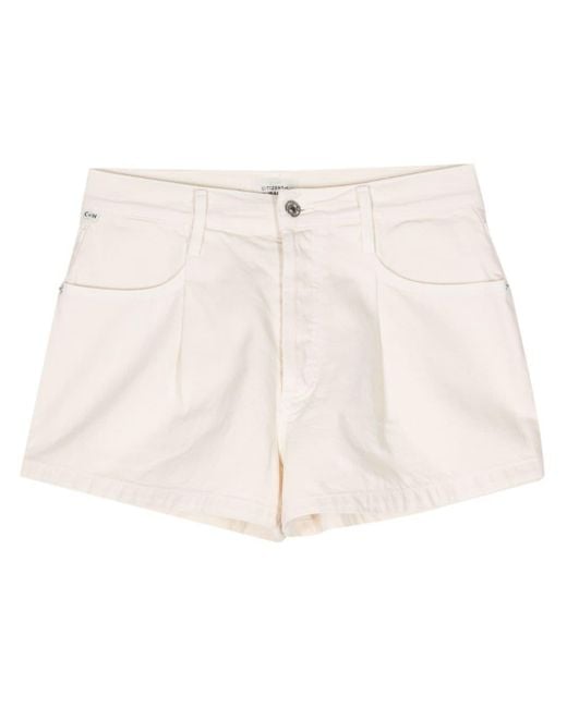 Citizens of Humanity Natural Franca Jeans-Shorts mit weitem Bein