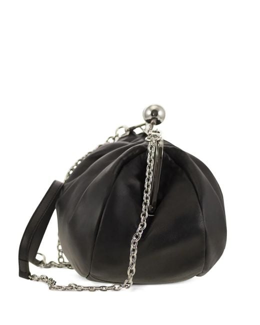 Weekend by Maxmara Black Medium Pasticcino Leather Clutch Bag