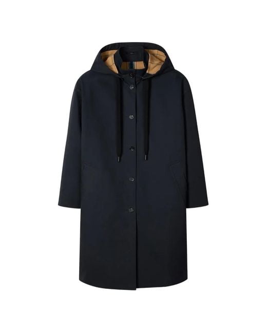 Paul Smith Blue Hooded Coat