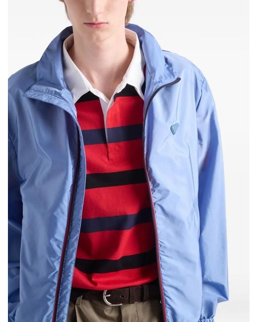 Prada メンズ レッド ストライプ ポロシャツ 【公式通販】