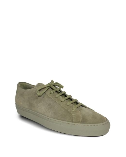 Common Projects Green Suede Low-Top Sneakers for men