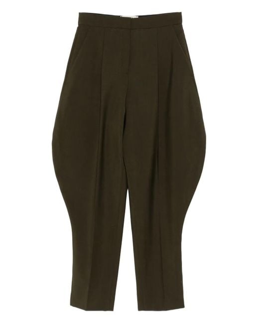 Fendi Green Plissierte Hose