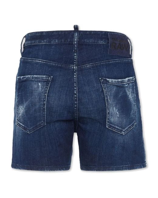 DSquared² Blue 'Bro' Shorts for men