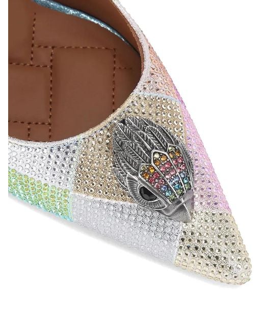 Kurt Geiger Metallic Rhinestone Appliqué Pumps
