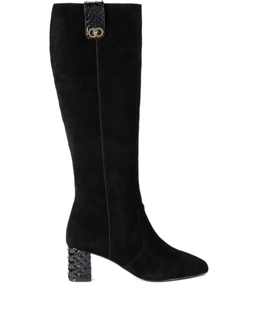 Kurt Geiger 55mm Chelsea Block-heel Boots Black