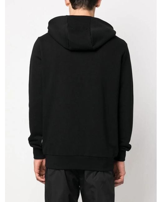 Philipp Plein Black Scratch-Print Zipped Hoodie for men