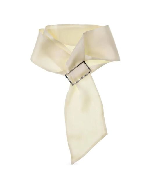 YELLOWSWALLOW White Crystal-Embellished Necklace