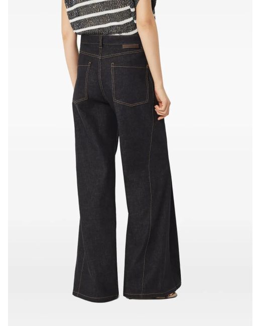 Brunello Cucinelli Blue Flared Jeans
