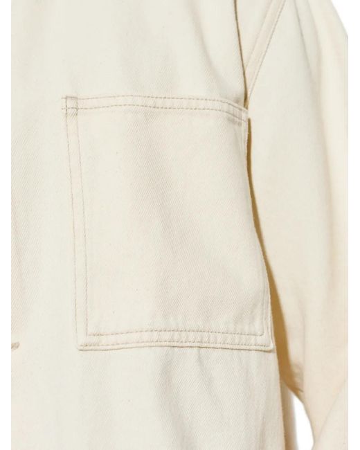 Samsøe & Samsøe White Sachore Button-Up Denim Jacket for men
