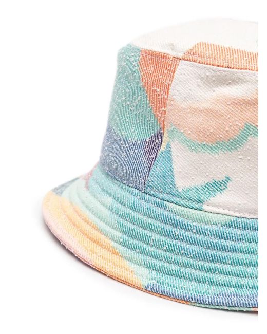 Forte Forte Blue Jaquard Bucket Hat