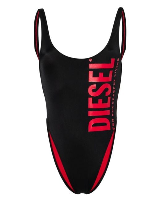 DIESEL Red Bfsw-pamela Logo-print Swimsuit