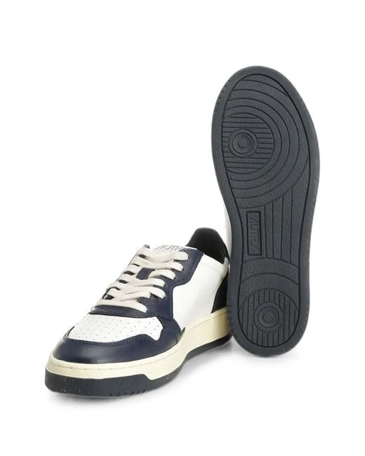 Autry White Medalist Low Sneakers for men