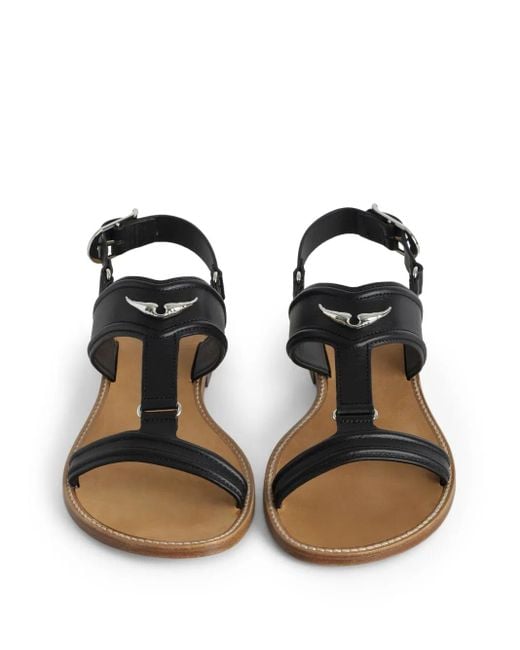 Zadig & Voltaire Black Caprese Sandals