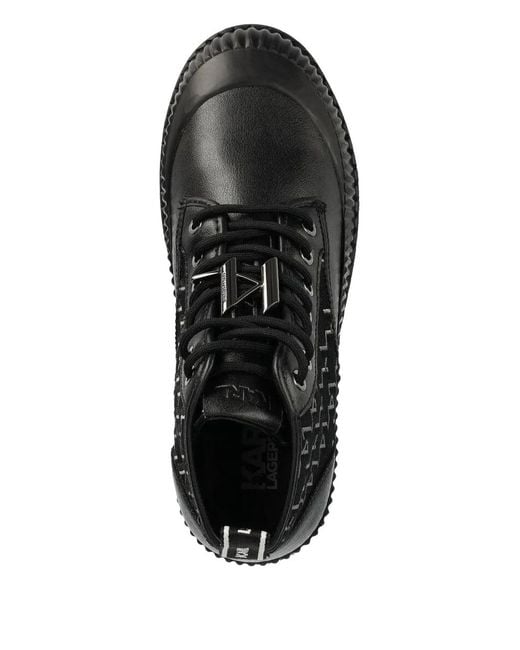 Karl Lagerfeld Black Trekka Ii Boots