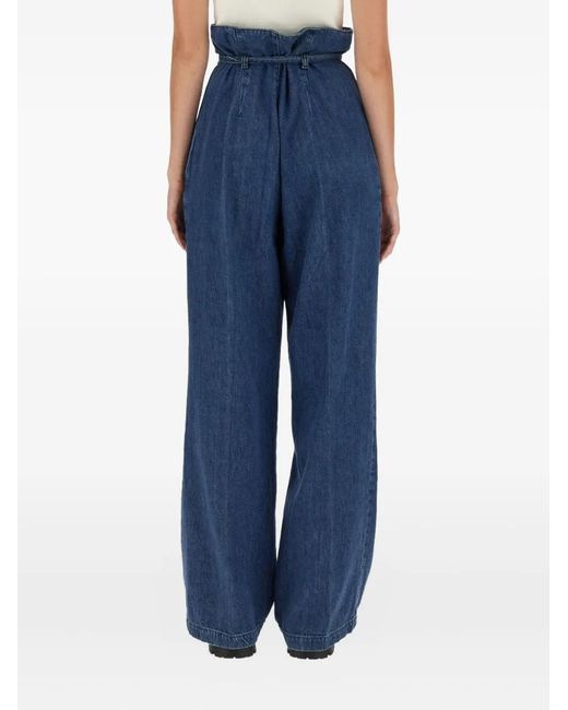 Boyish Blue Tie-Waist Jeans