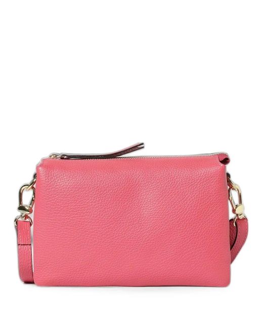 Skytos Pink Ale Leather Shoulder Bag
