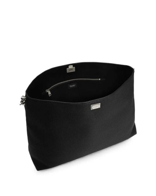 Dolce & Gabbana Black Vittoria Shoulder And Crossbody Bag for men