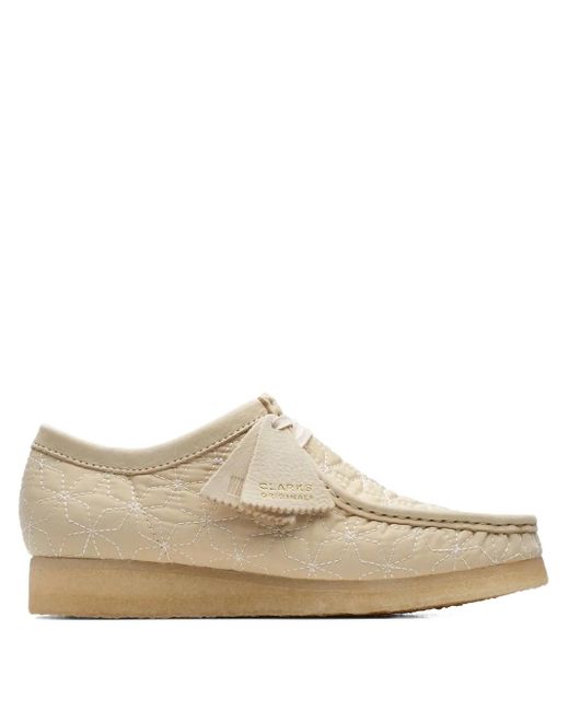 Clarks Wallabee "Maple Combination" boots in White für Herren