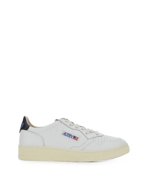 Autry White Medalist Sneakers for men