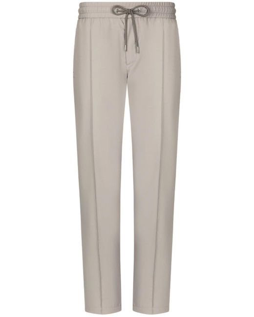 Pantalones de chándal con parche del logo Dolce & Gabbana de hombre de color Gray