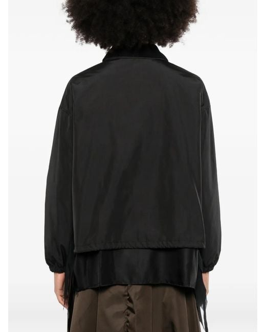 Undercover Black Layered-Design Jacket