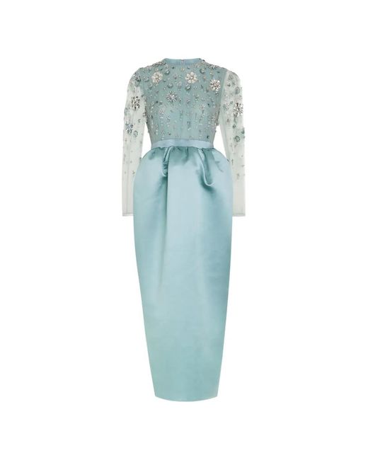 Huishan Zhang Blue Starla Maxi Dress