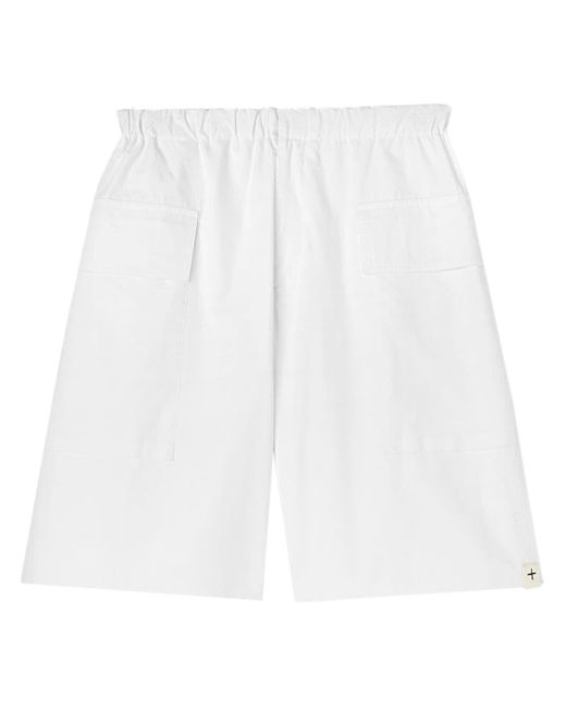 Jil Sander Katoenen Cargo Shorts in het White voor heren