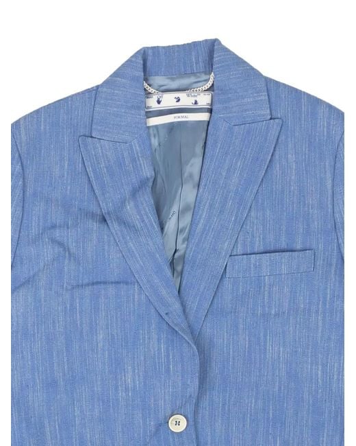 Off-White c/o Virgil Abloh Blue Tomboy Blazer
