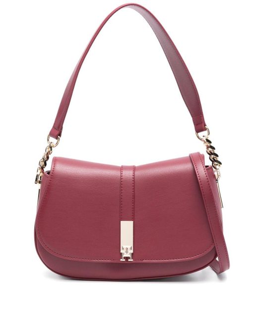 Tommy Hilfiger Purple Th Heritage Shoulder Bag