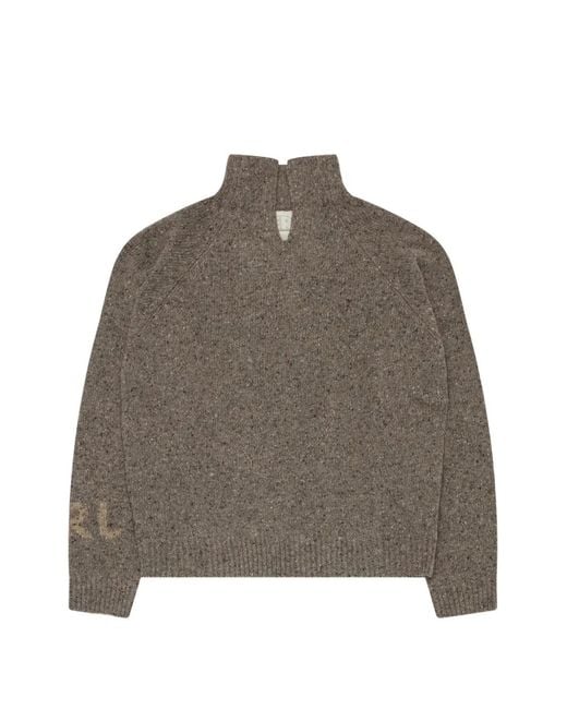 ERL Brown High-Neck Sweater