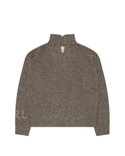 ERL Brown High-Neck Sweater
