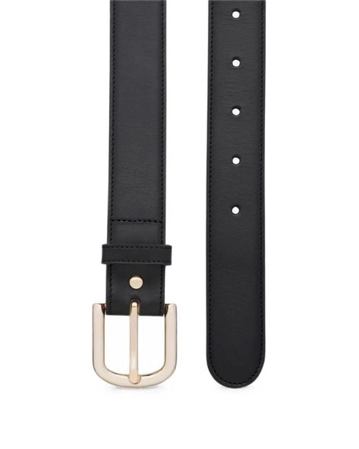 A.P.C. Black Leather Belt