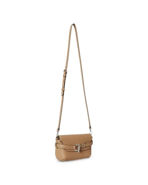 Ralph Lauren Natural Small Blaike Leather Cross Body Bag