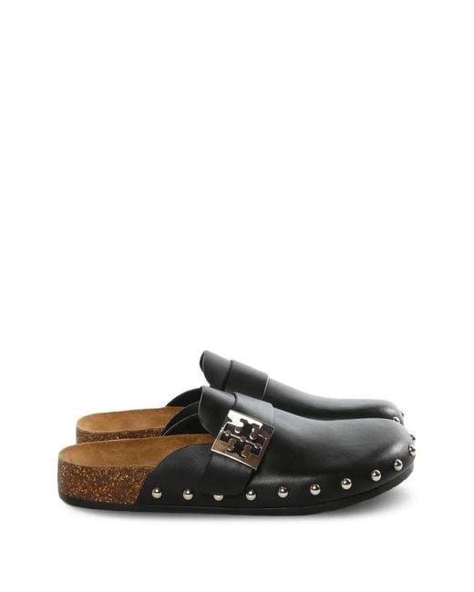 Tory Burch Black Mules Mellow Cloutées