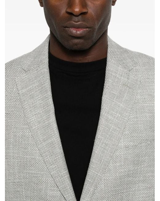 Boss Gemusterte Jacke in White für Herren