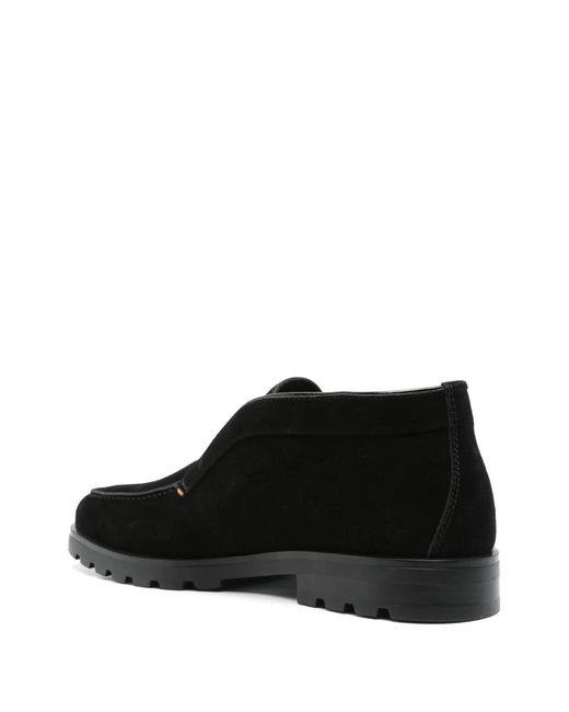 Santoni Black Boots for men