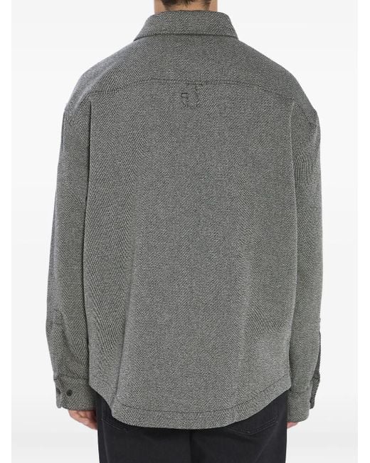 Jacquemus Molino Shirtjack Met Puntkraag En Knopen in het Gray voor heren
