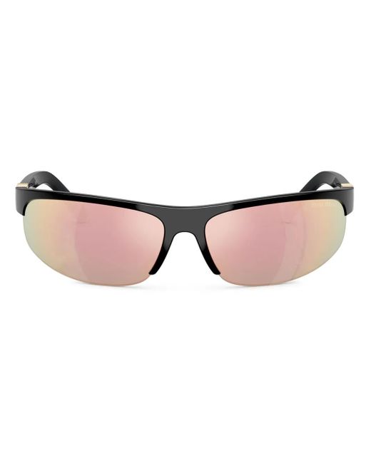 Miu Miu Brown Oversize-Frame Sunglasses