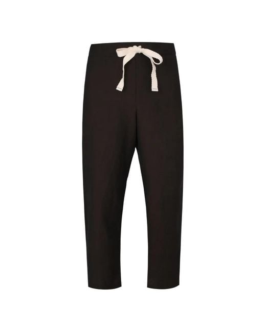 Marane Black Ignacio Drawstring Track Pants for men