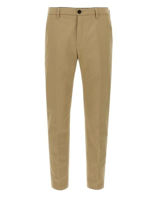 Department 5 Natural Pleated Zip-Fly Trousers for men