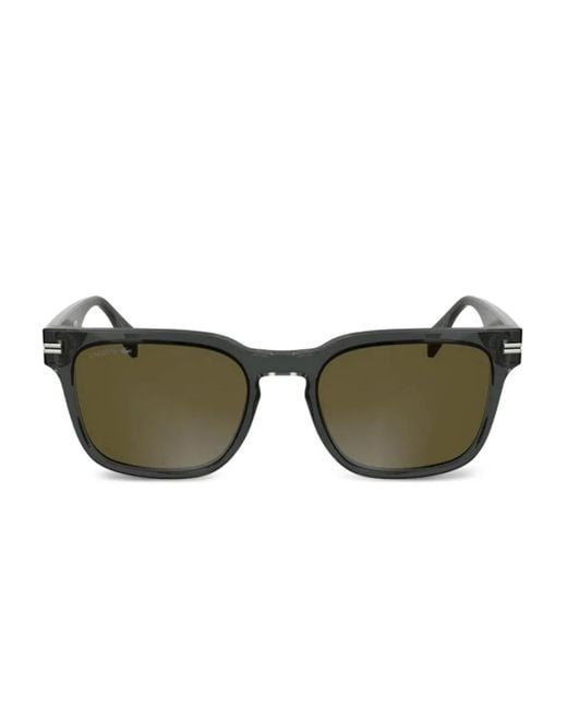 Lacoste Sonnenbrille Mit Eckigem Gestell in Gray für Herren