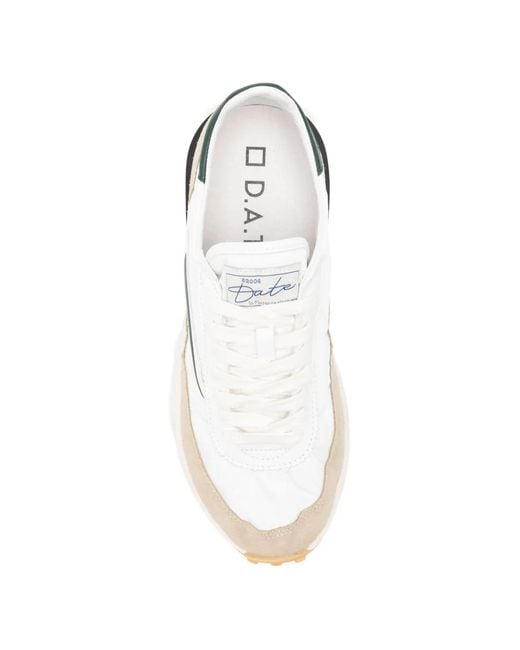 Sneakers Con Inserti di Date in White da Uomo